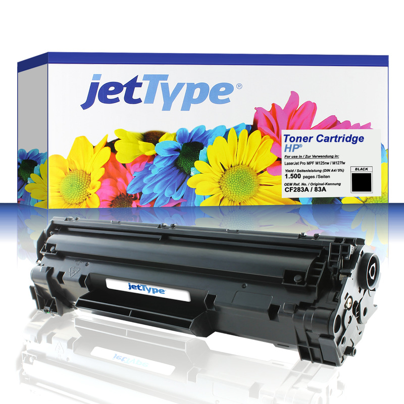 jetType Toner kompatibel zu HP CF283A 83A schwarz 1.500 Seiten 1 Stück