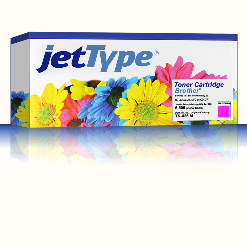 jetType Toner kompatibel zu Brother TN-426M Magenta 6.500 Seiten