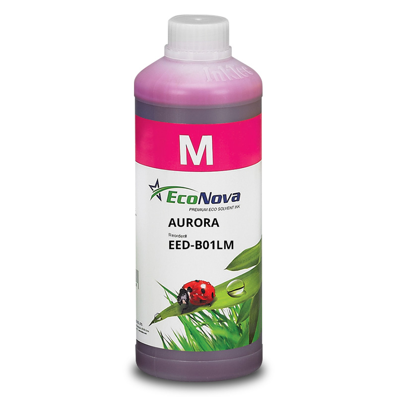 InkTec EcoNova AURORA - Magenta 1 Liter Flasche - Öko-Lösungsmitteltinte
