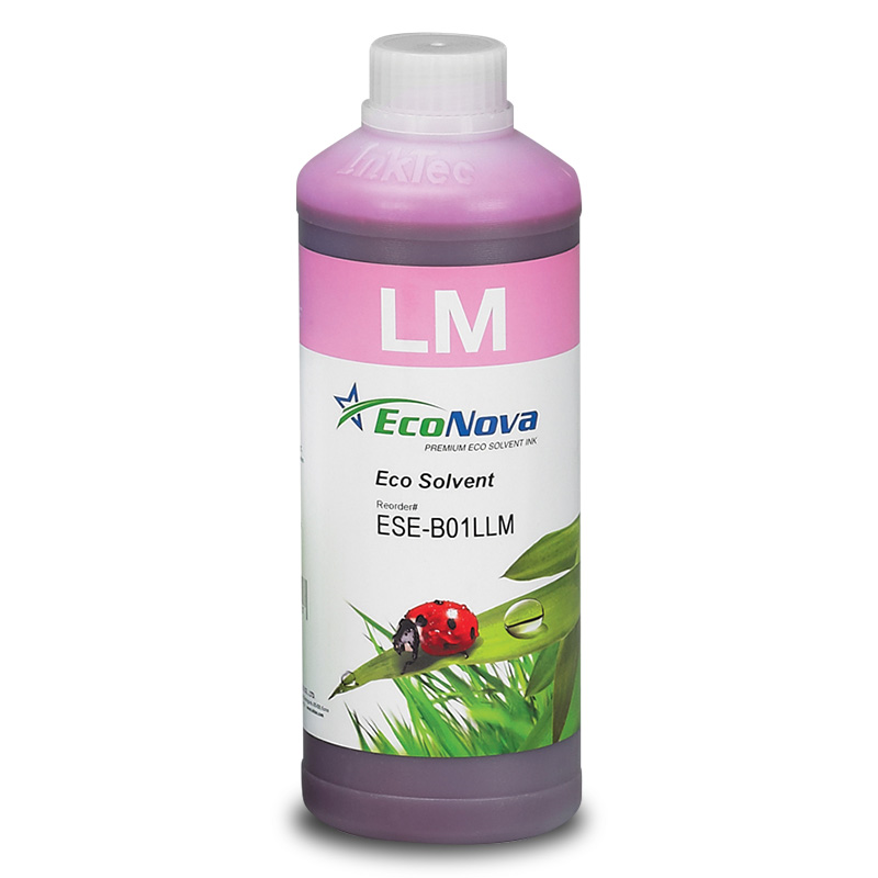 InkTec EcoNova ID - Cyan 1 Liter Flasche - Öko-Lösungsmitteltinte