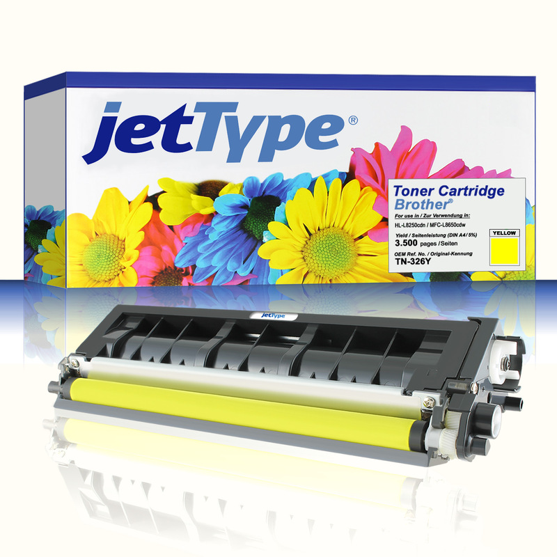 jetType Toner kompatibel zu Brother TN-326Y gelb 3.500 Seiten