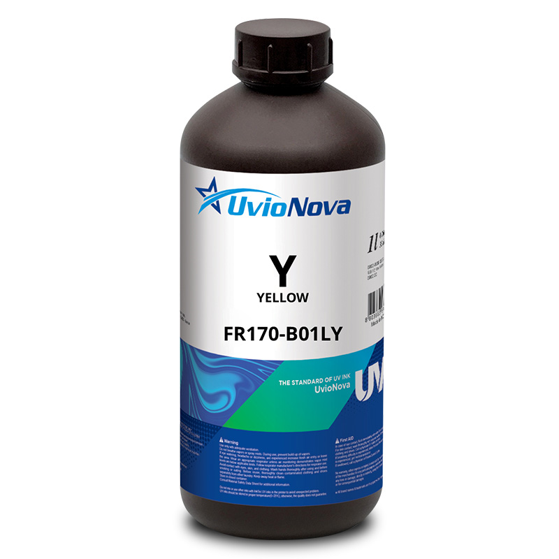 InkTec UvioNova FR170 - Gelb 1 Liter Flasche - UV LED Tinte