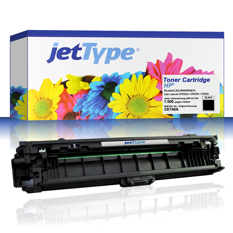 jetType Toner kompatibel zu HP CE740A 307A schwarz 7.000 Seiten 1 Stück