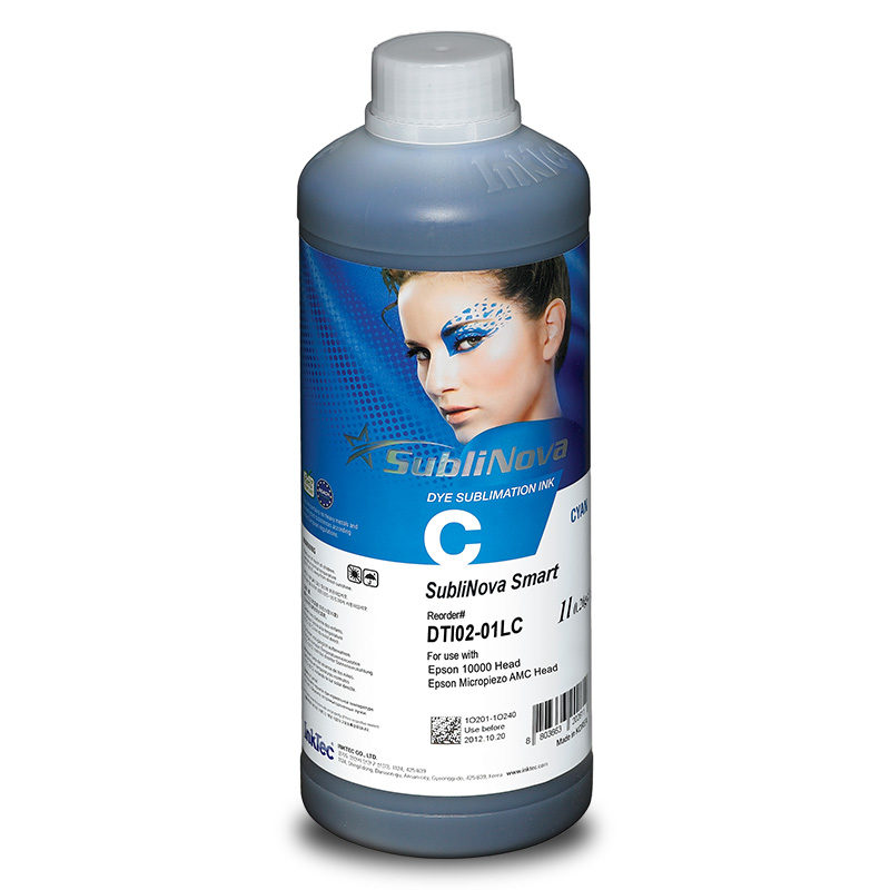 InkTec SubliNova Smart - Cyan 1 Liter Flasche - Sublimationstinte